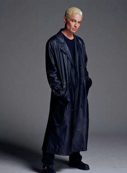 Buffy The Vampire Slayer Spike Black Leather Coat