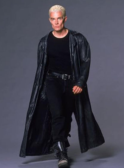 Buffy The Vampire Slayer Spike Black Leather Coat