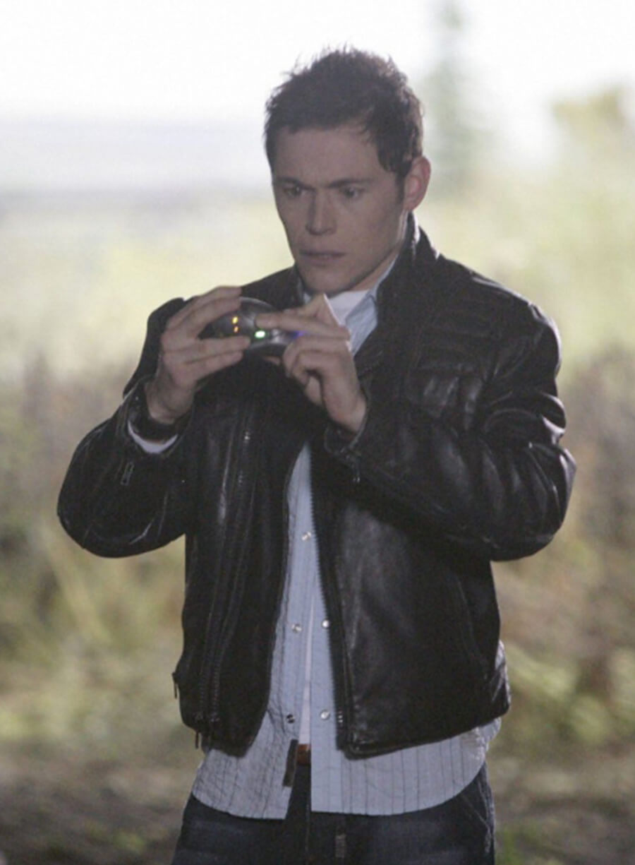 Burn Gorman Torchwood Black Leather Jacket