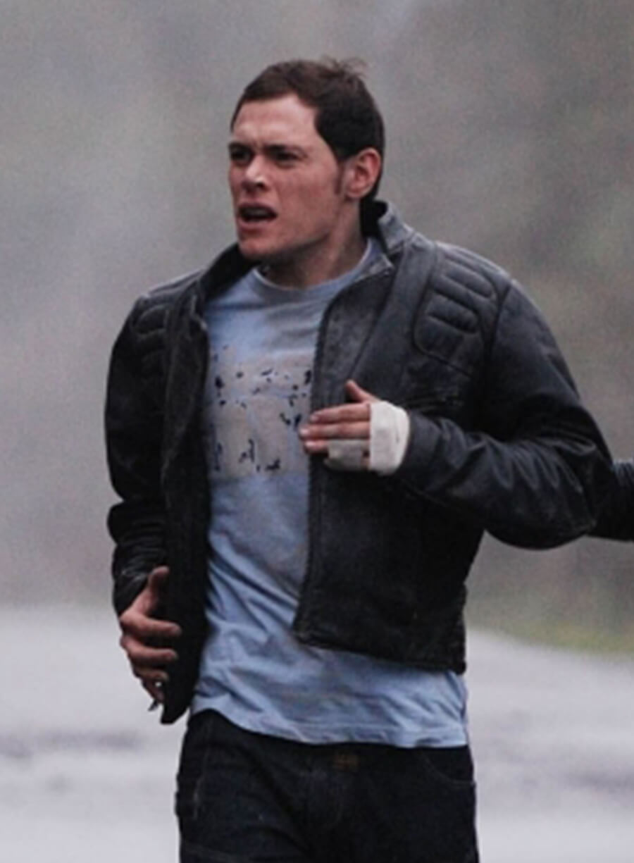 Burn Gorman Torchwood Black Leather Jacket