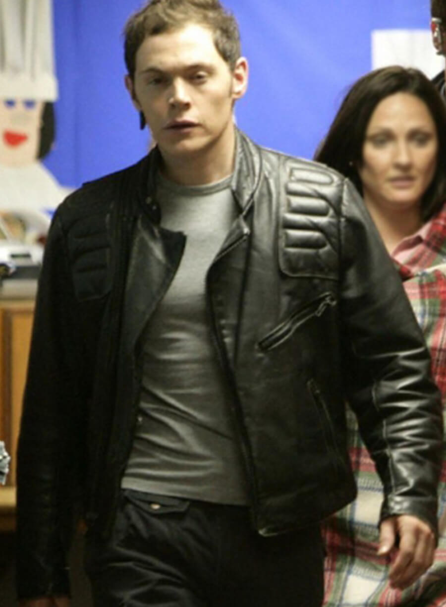 Burn Gorman Torchwood Black Leather Jacket