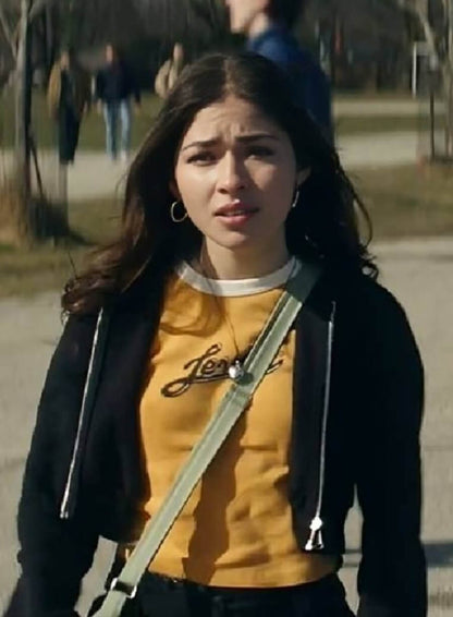 Caitlyn Torres Motorheads Black Cropped Jacket