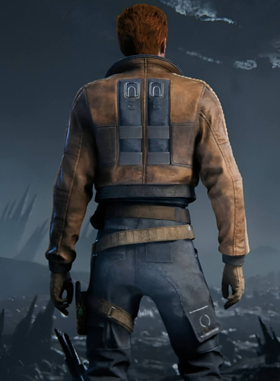 Cal Kestis Jedi Knight Brown Jacket