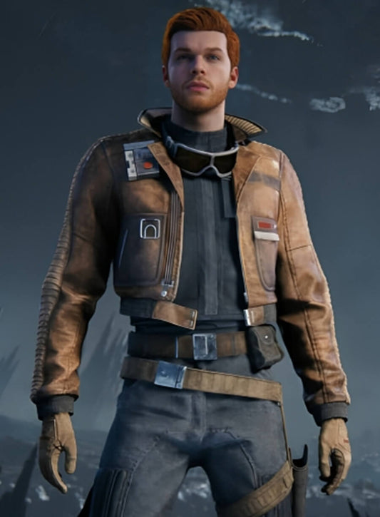 Cal Kestis Jedi Knight Brown Jacket