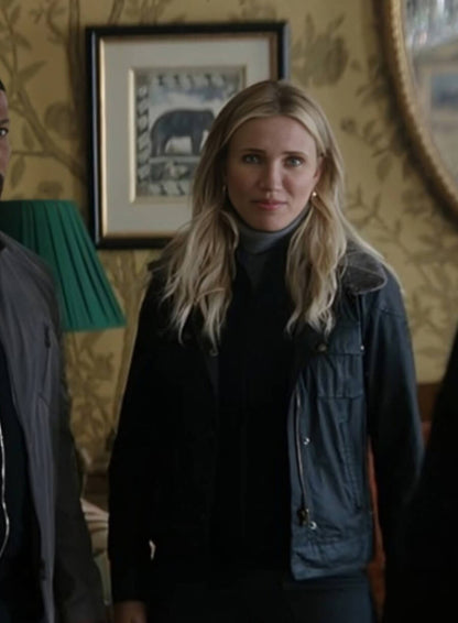 Cameron Diaz Back in Action 2025 Black Jacket