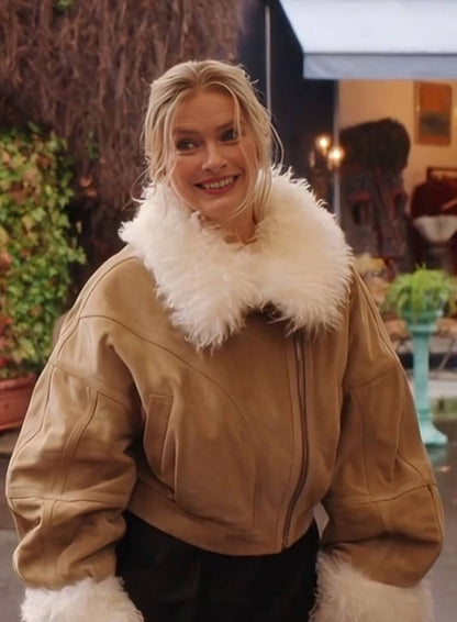 Camille Emily in Paris S04 Shearling Leather Jacket