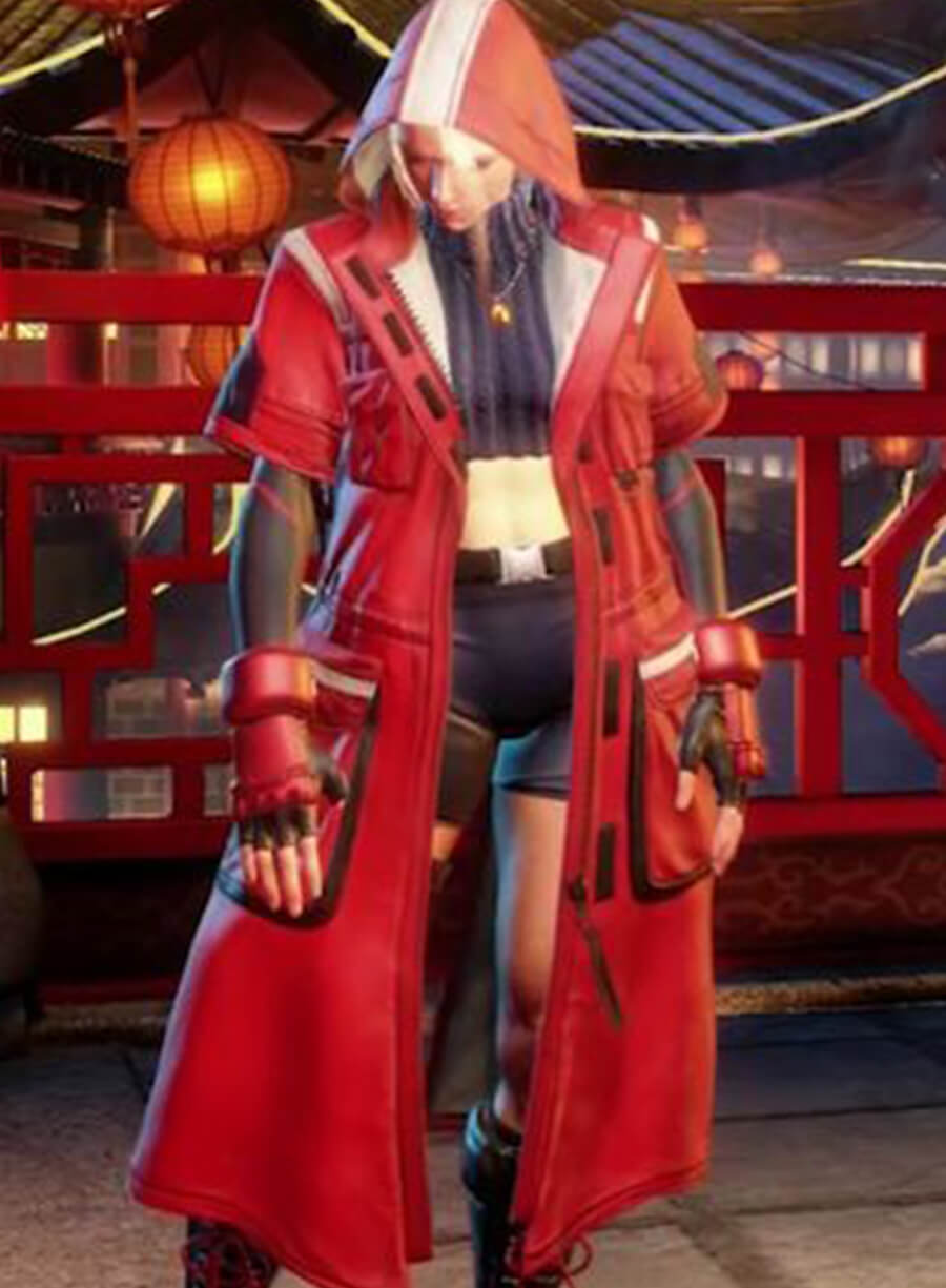 Cammy White Street Fighter 6 Red Trench Coat