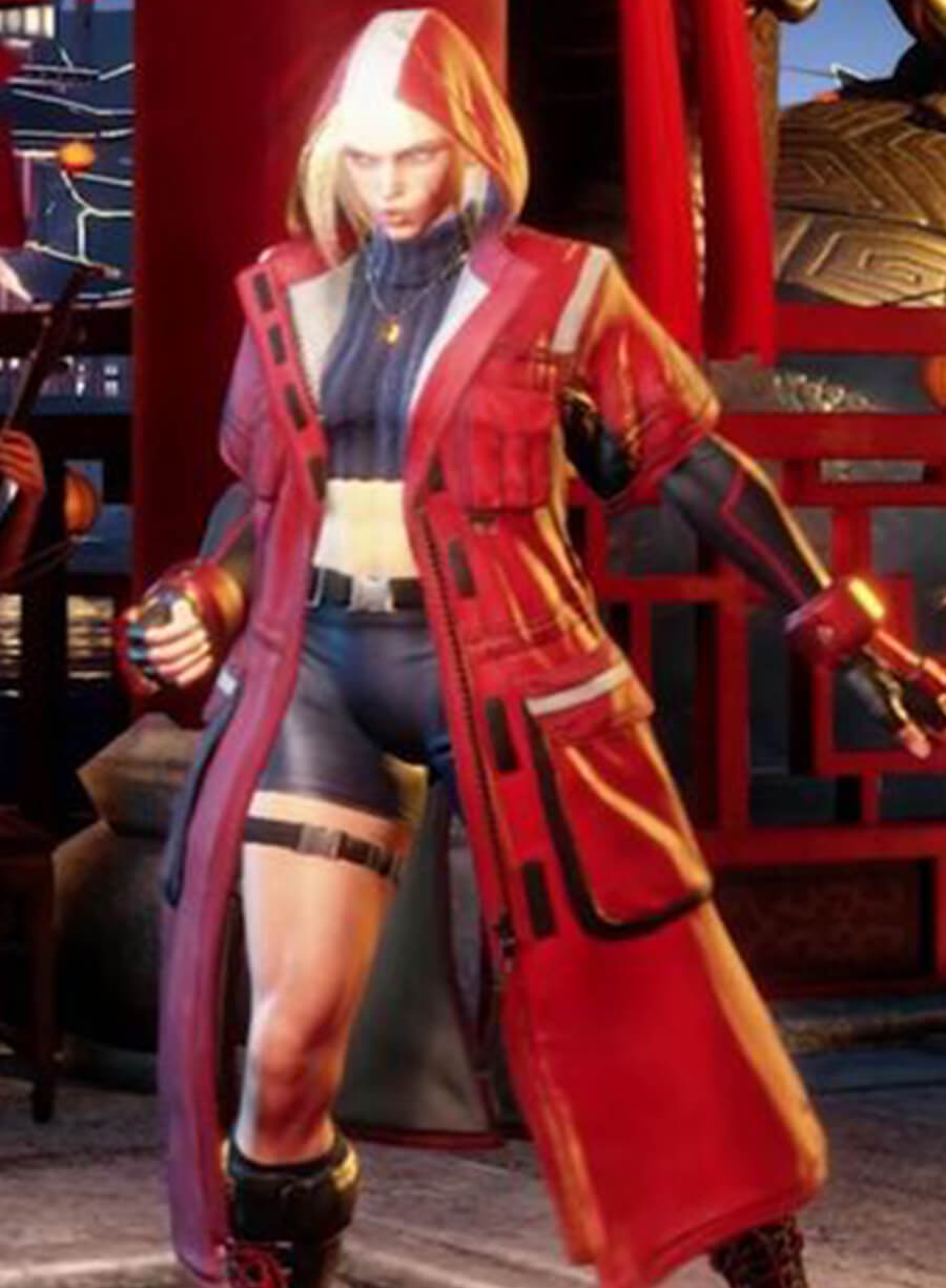 Cammy White Street Fighter 6 Red Trench Coat