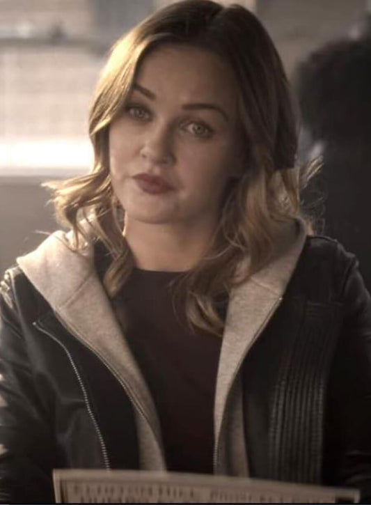 Candace Stone You Tv Series Black Real Leather Jacket