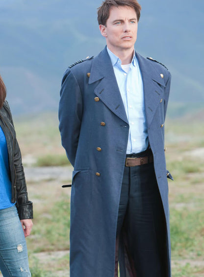 Captain Jack Harkness Torchwood Blue Long Coat