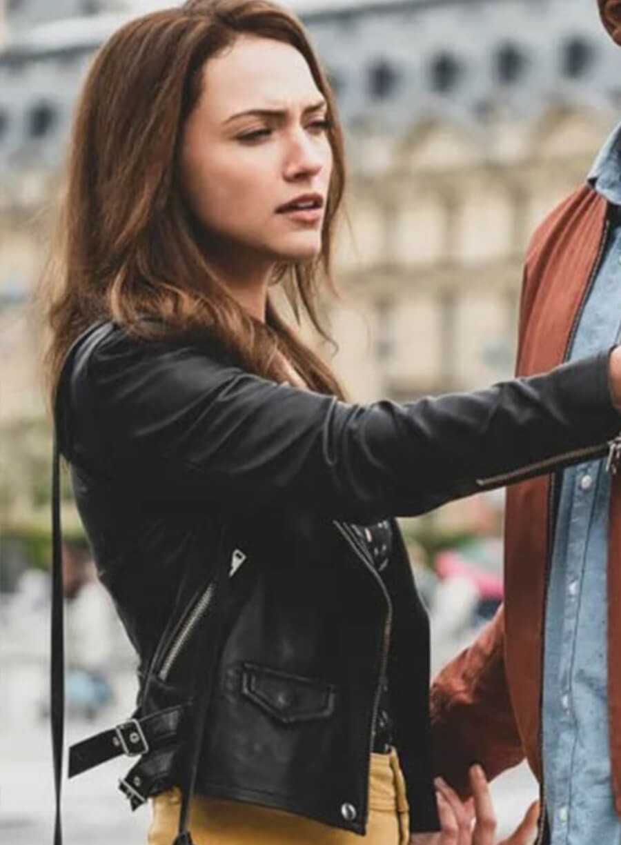 Cara Bloom God Friended Me Leather Jacket