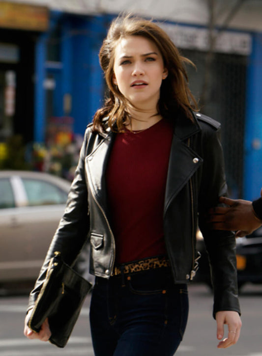 Cara Bloom God Friended Me Leather Jacket