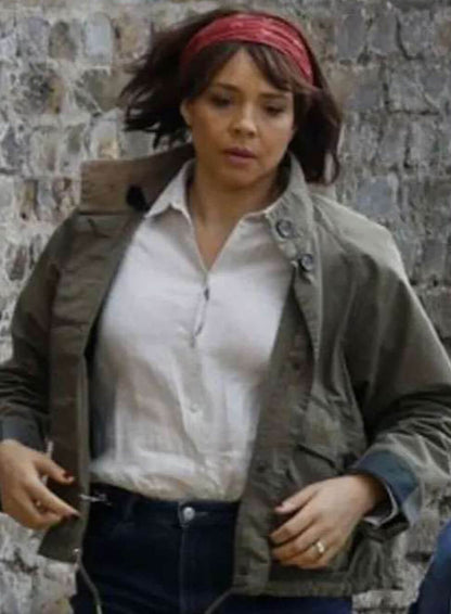 Carmen Ejogo Fountain of Youth Green Jacket