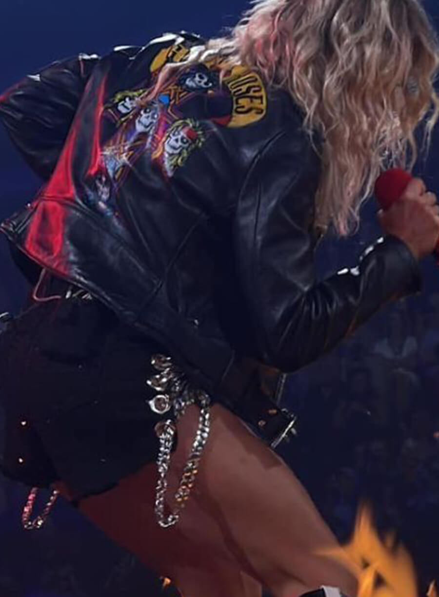 Carrie Underwood Guns N’ Roses Black Leather Jacket