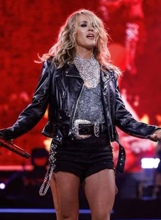Carrie Underwood Guns N’ Roses Black Leather Jacket
