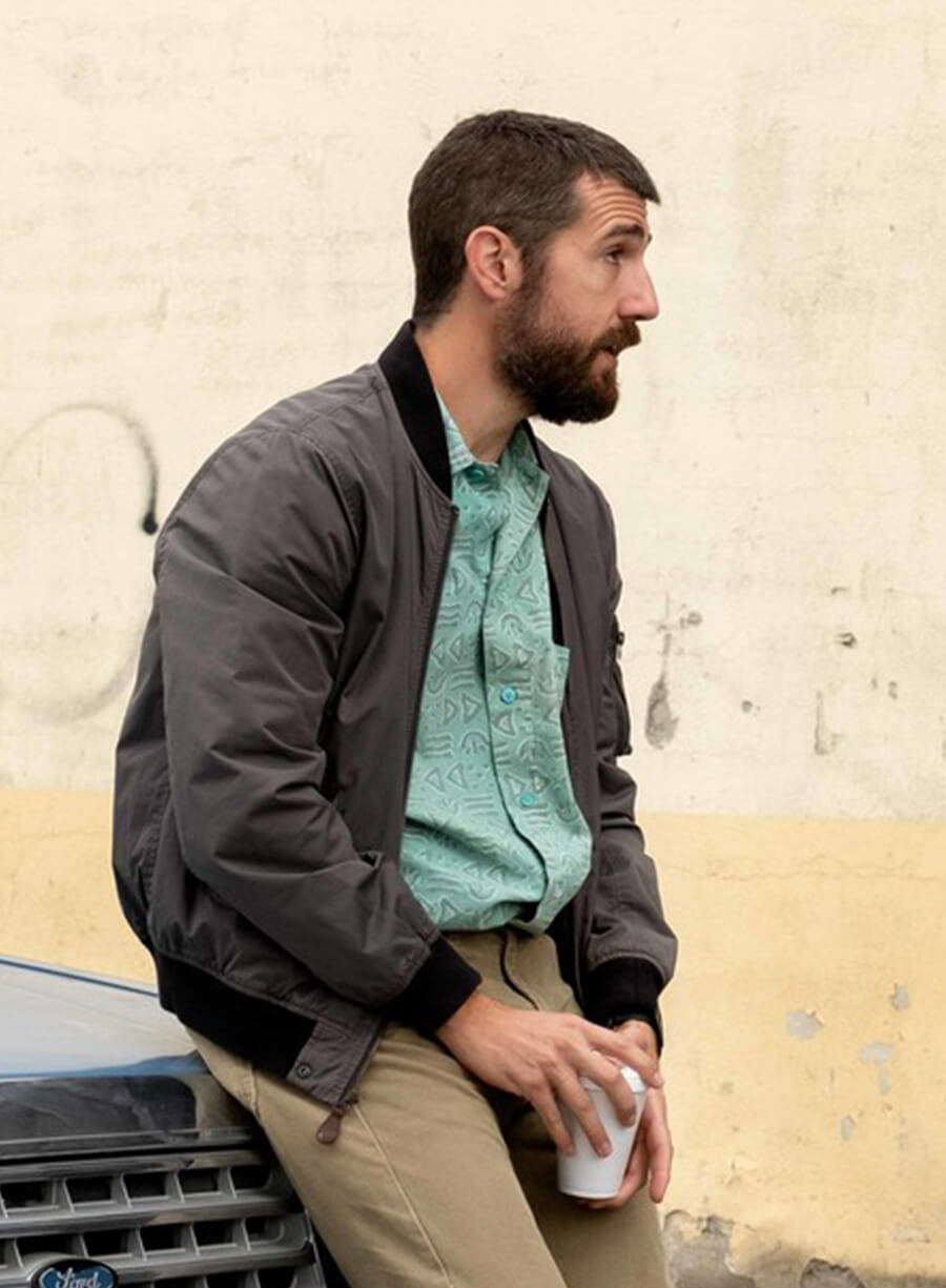 Carter Hudson Snowfall Grey Bomber Jacket
