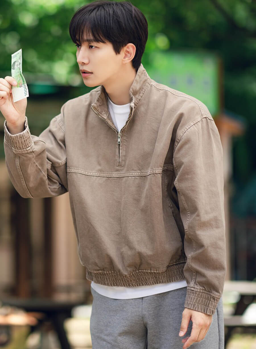Cashero 2025 Lee Jun-ho Brown Cotton Jacket