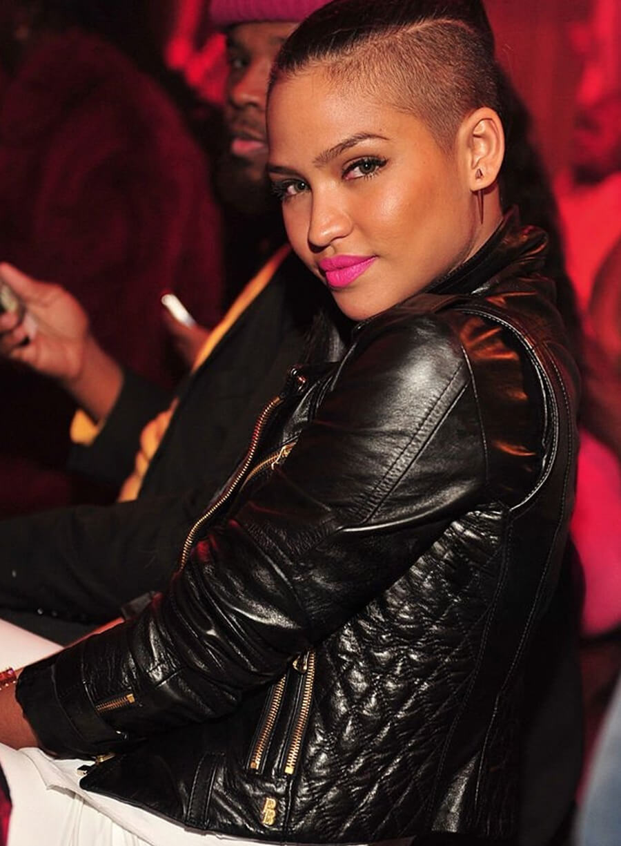 Cassie Ventura Black Leather Jacket