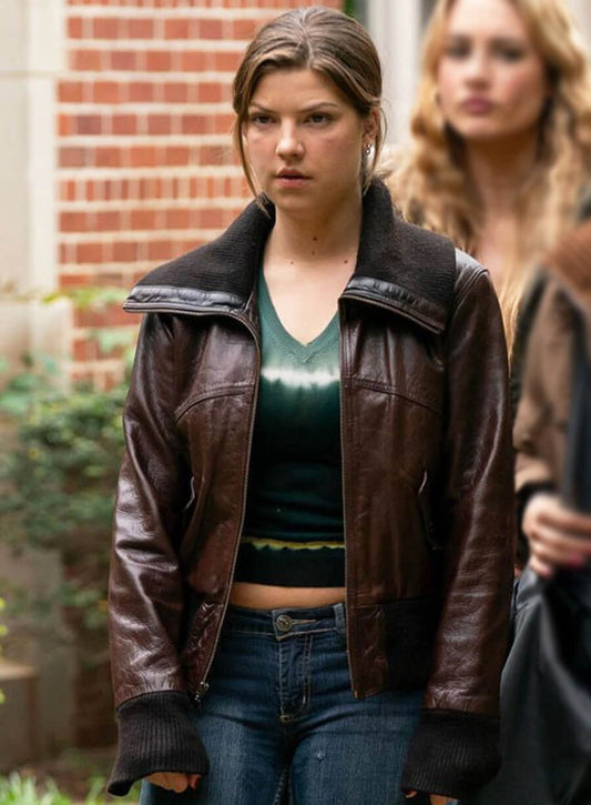Catherine Missal Tell Me Lies S02 Leather Jacket
