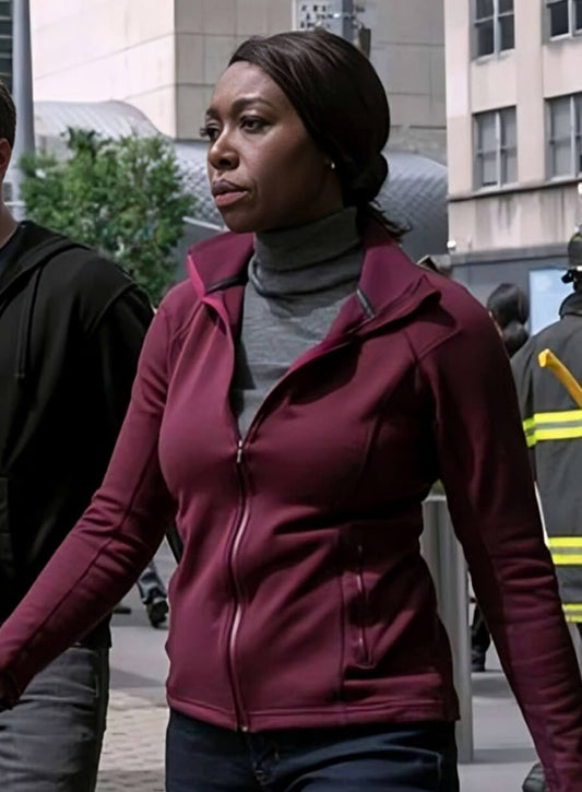 Catherine Weaver The Night Agent S02 Maroon Jacket