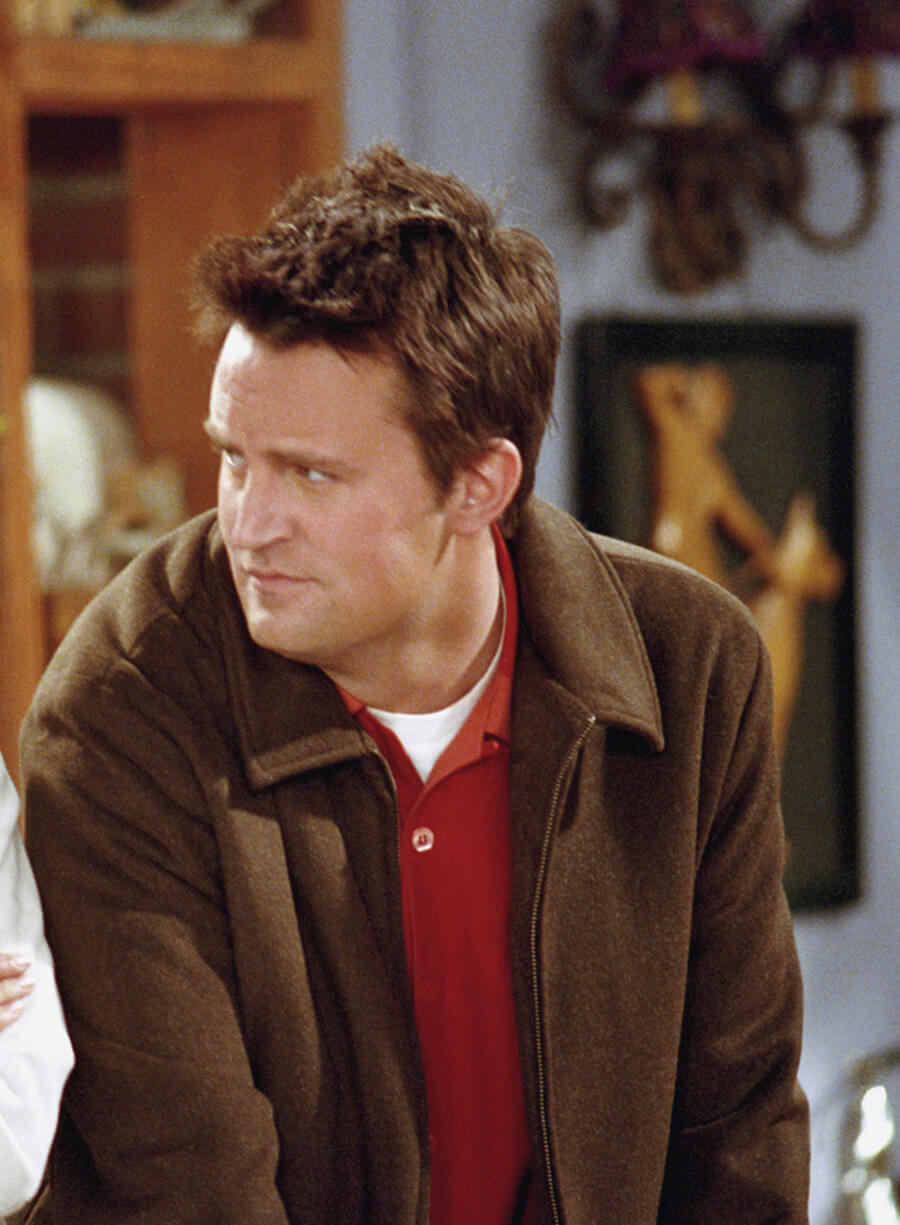 Chandler Bing Friends Brown Wool Jacket