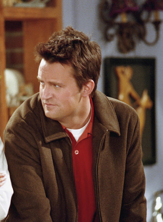 Chandler Bing Friends Brown Wool Jacket