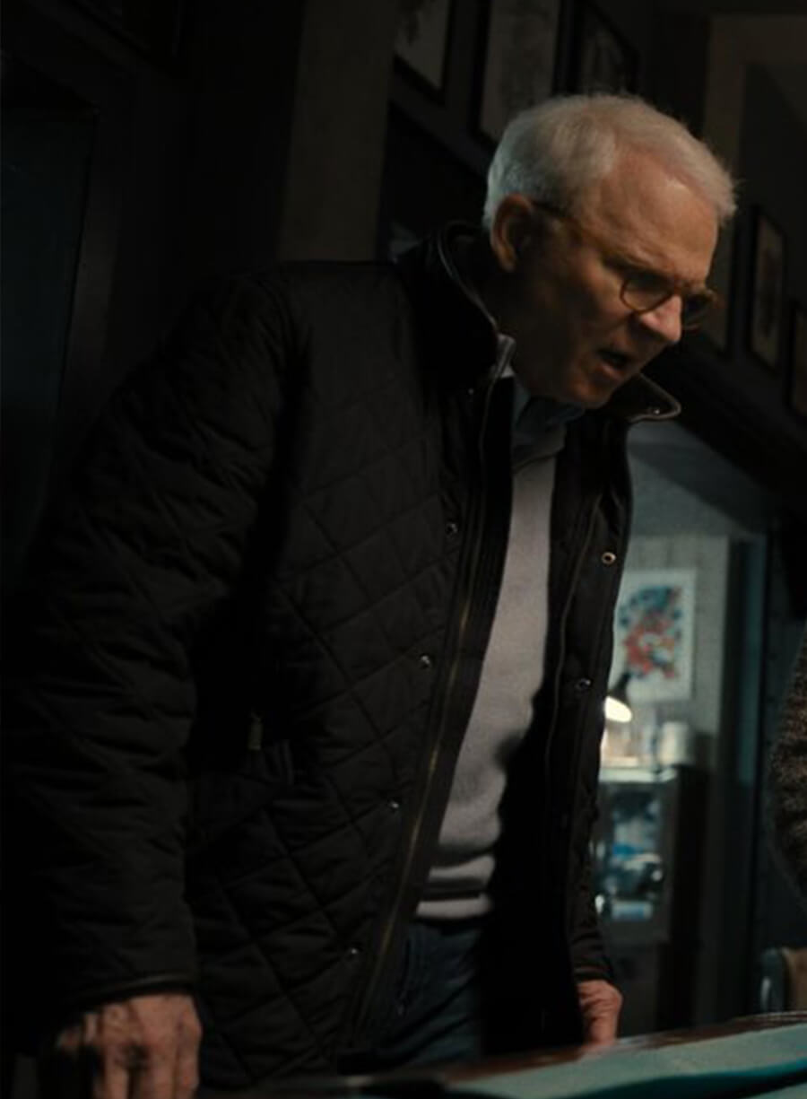 Charles-Haden Savage Only Murders in the Building Black Quilted Jacket