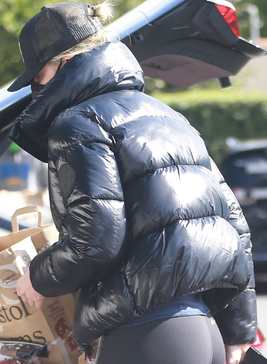Charlize Theron Black Puffer Jacket
