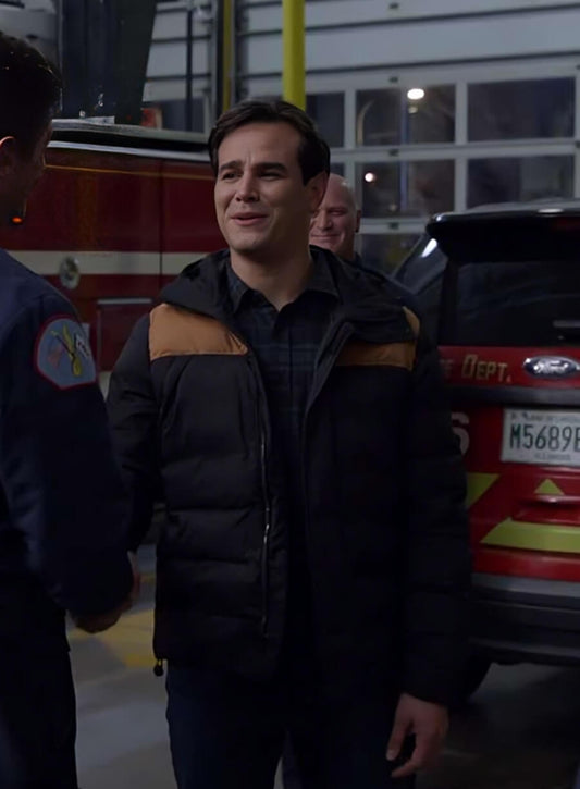 Chicago Fire Blake Gallo Black Puffer Jacket