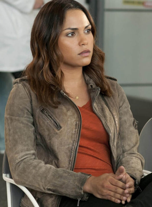 Chicago Fire Gabriela Dawson Brown Leather Jacket