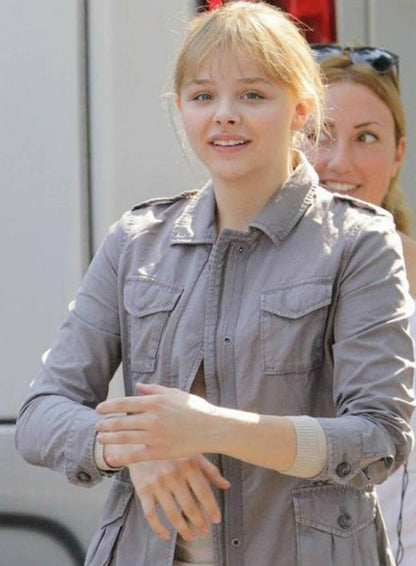 Chloë Grace Moretz Kick-Ass 2 Grey Jacket