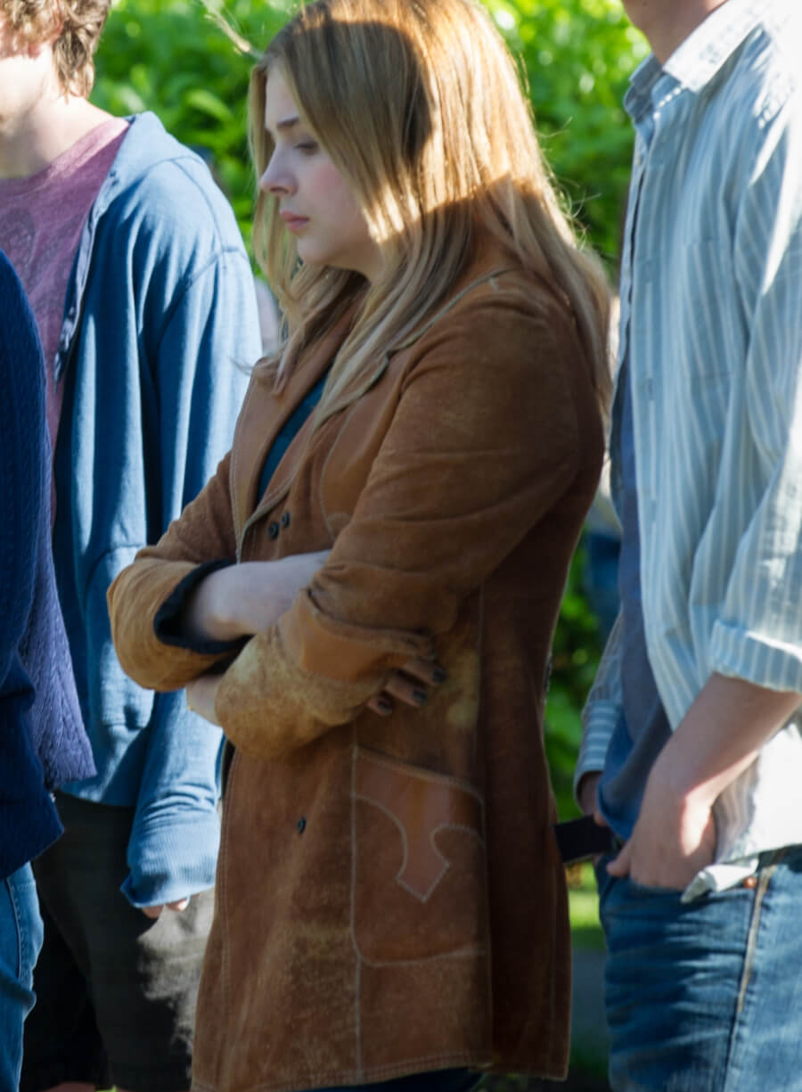 Chloë Grace Moretz Laggies Suede Coat