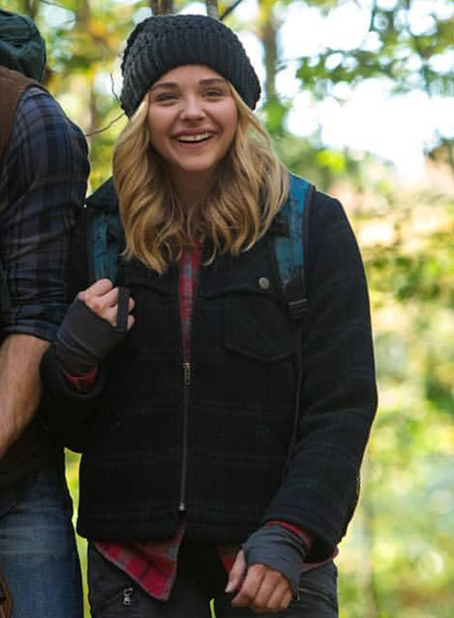 Chloë Grace Moretz The 5th Wave Black Wool Jacket
