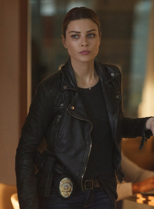 Chloe Decker Lucifer S01 Black Biker Jacket