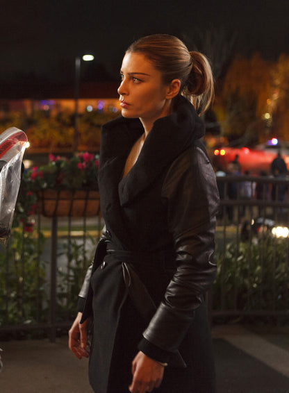 Chloe Decker Lucifer S01 Black Wool Coat