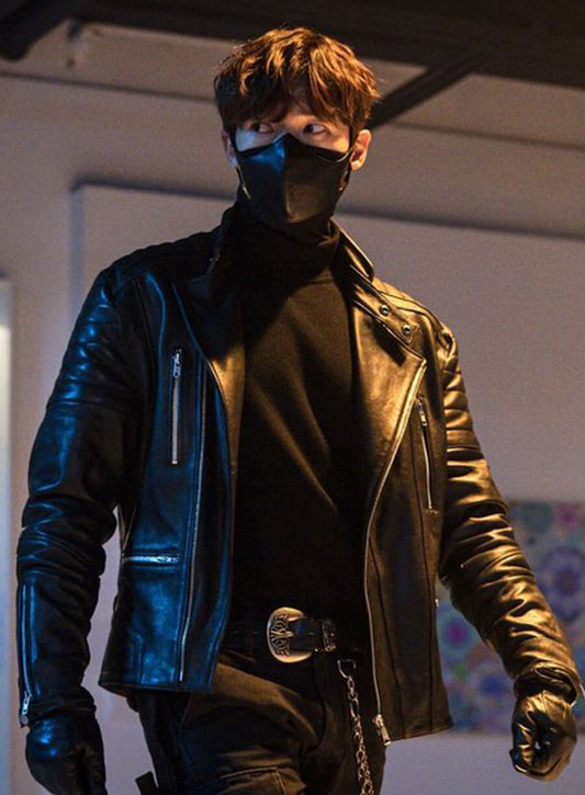 Choi Jin-hyuk Rugal Biker Leather Jacket