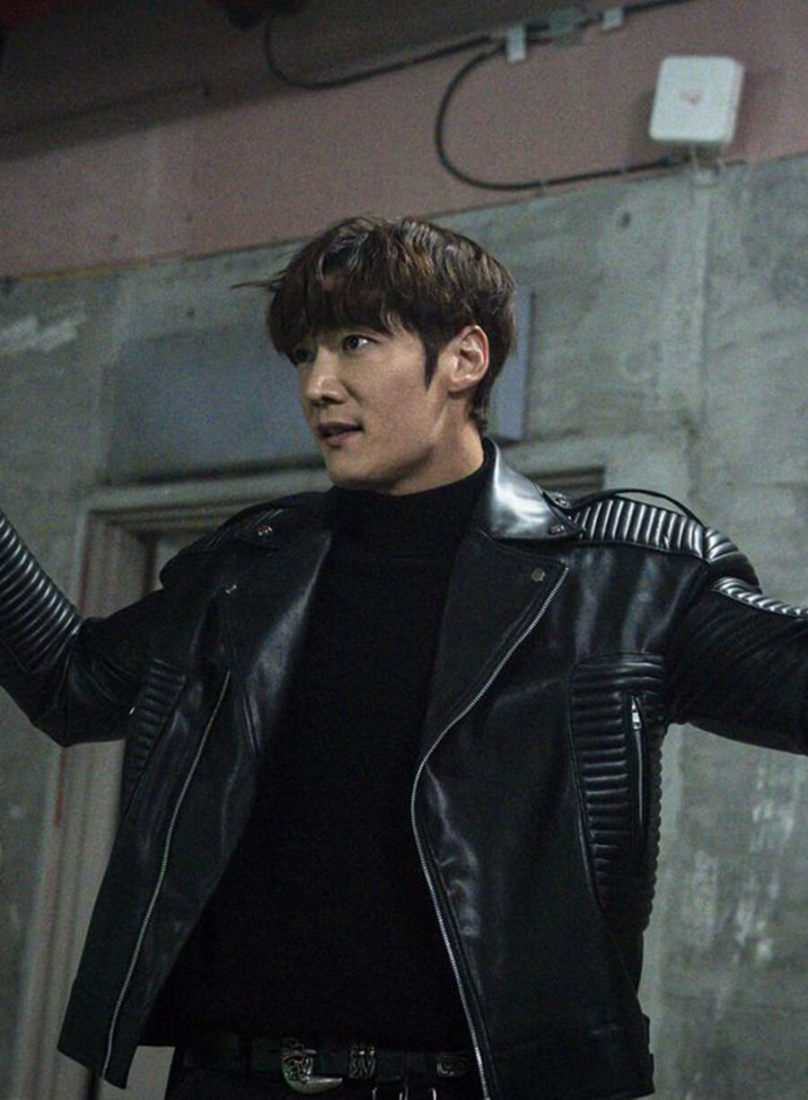 Choi Jin-hyuk Rugal Black Leather Jacket