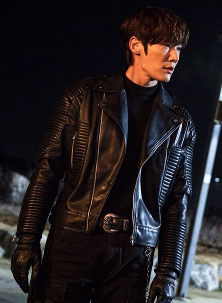 Choi Jin-hyuk Rugal Black Leather Jacket