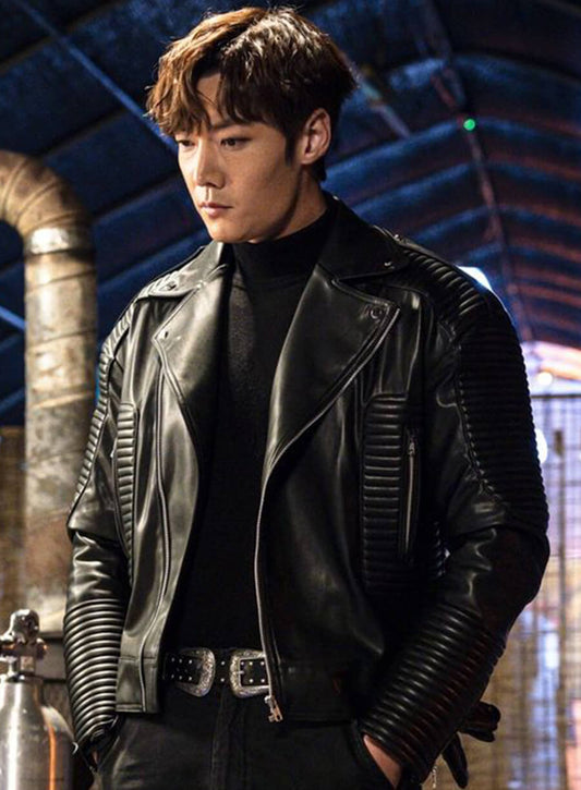 Choi Jin-hyuk Rugal Black Leather Jacket