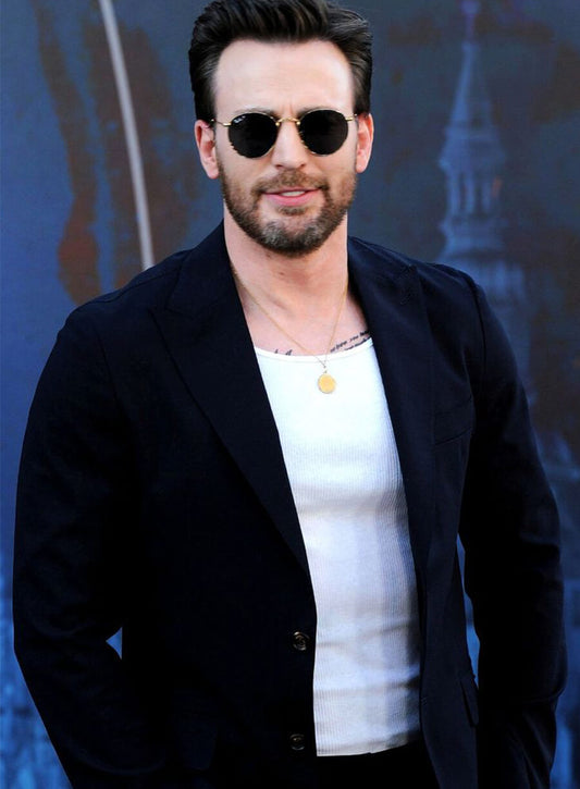 Chris Evans Blue Blazer