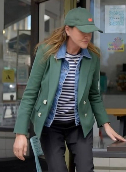 Christa Miller Shrinking S02 Green Blazer