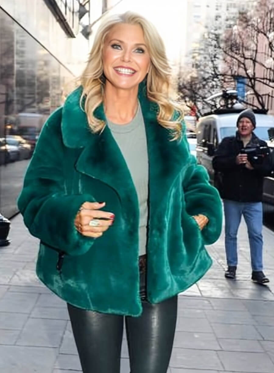 Christie Brinkley Green Jacket