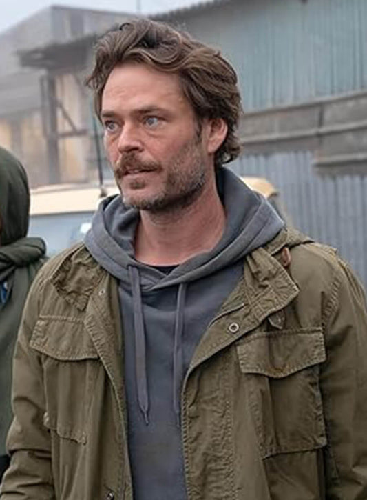 Christopher Backus Dirty Angels Green Hooded Jacket