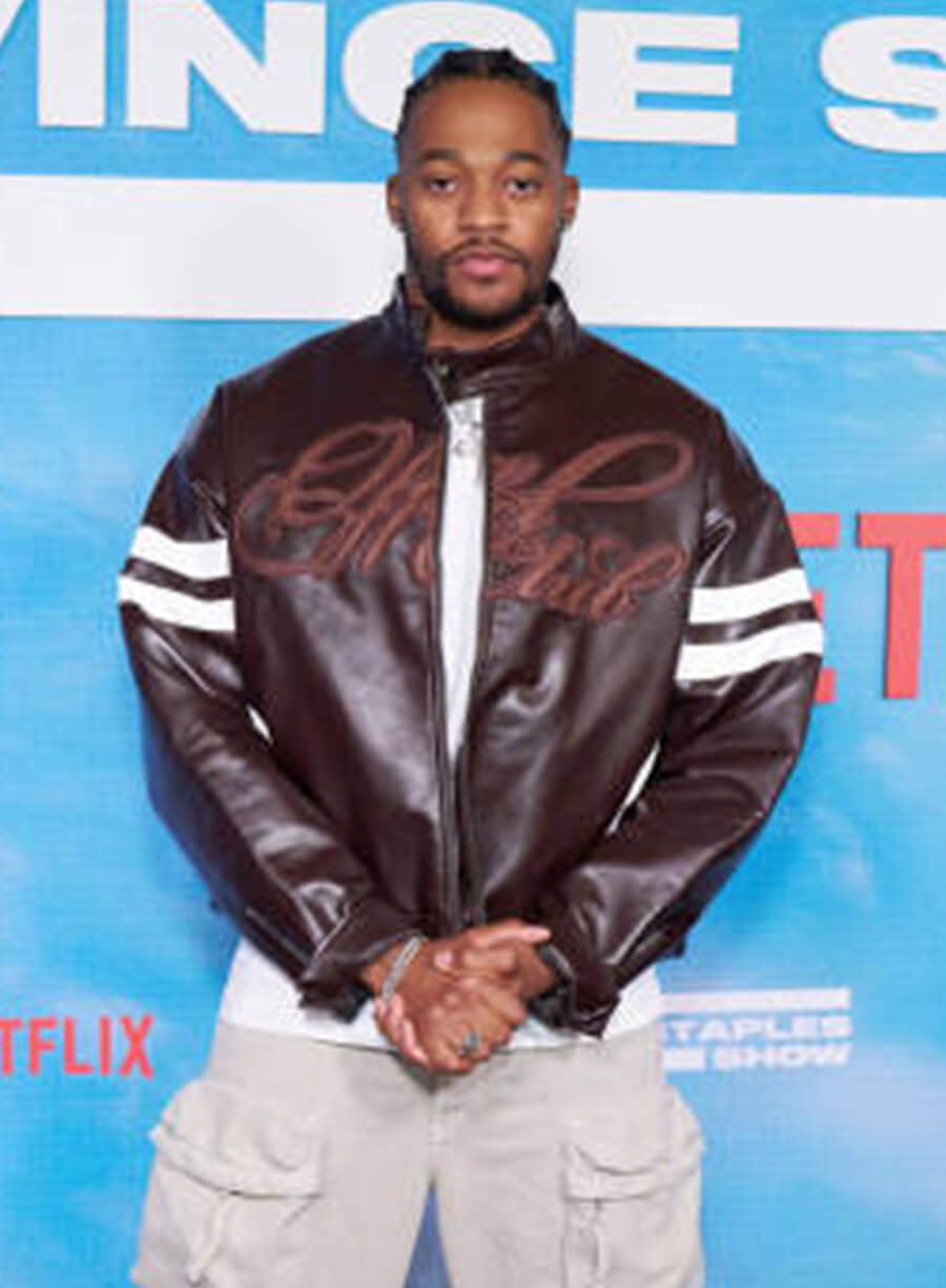 Christopher Meyer Brown Leather Bomber Jacket