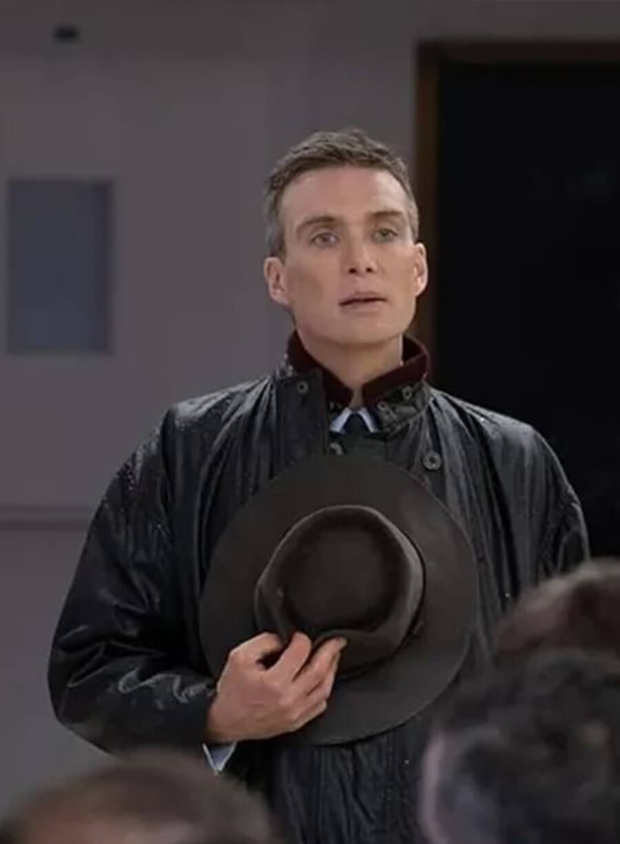 Cillian Murphy Oppenheimer Leather Jacket
