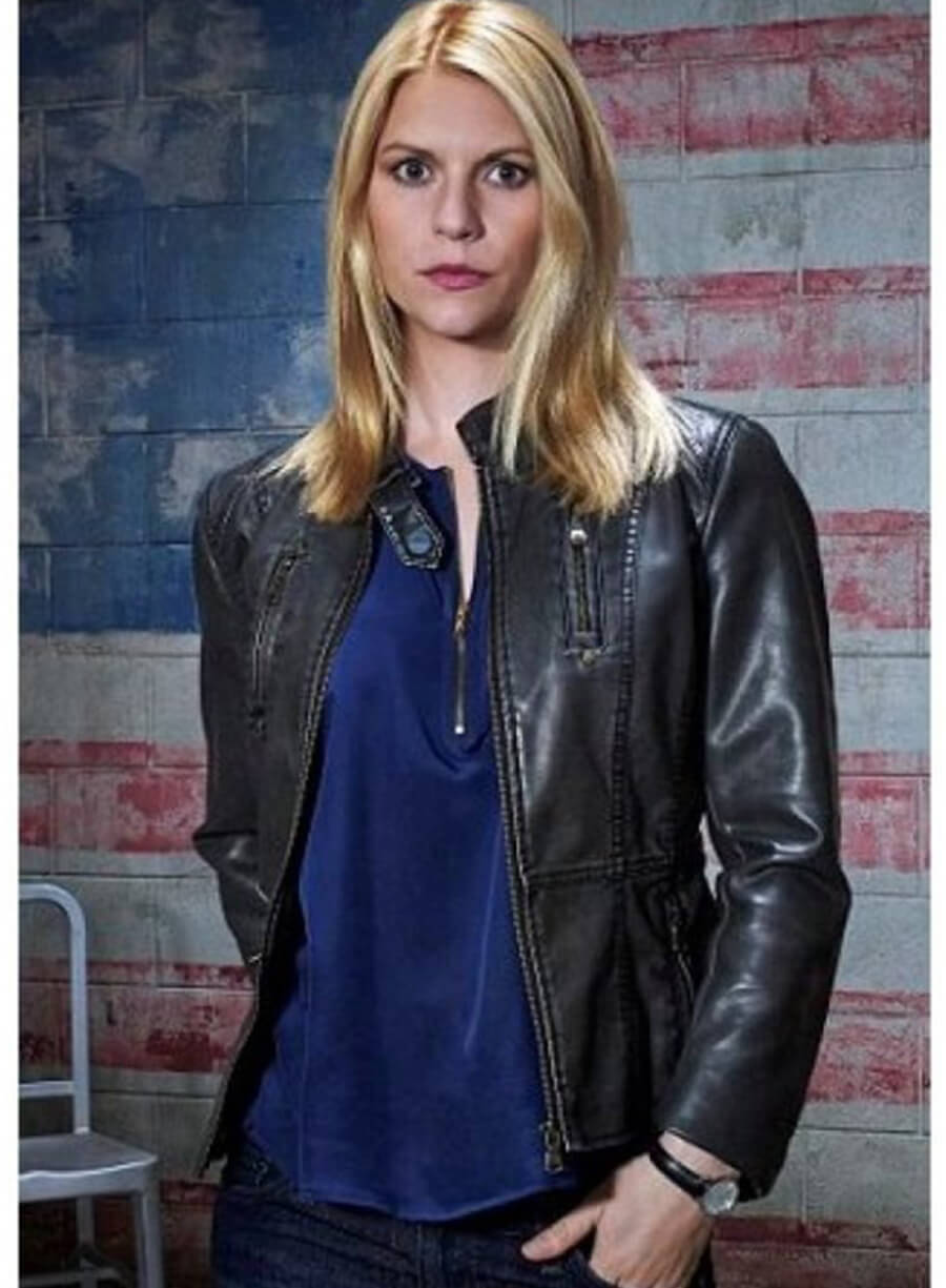 Claire Danes Homeland Tv Series Leather Jacket