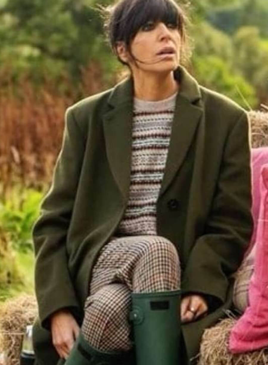 Claudia Winkleman The Traitors UK Green Trench Coat