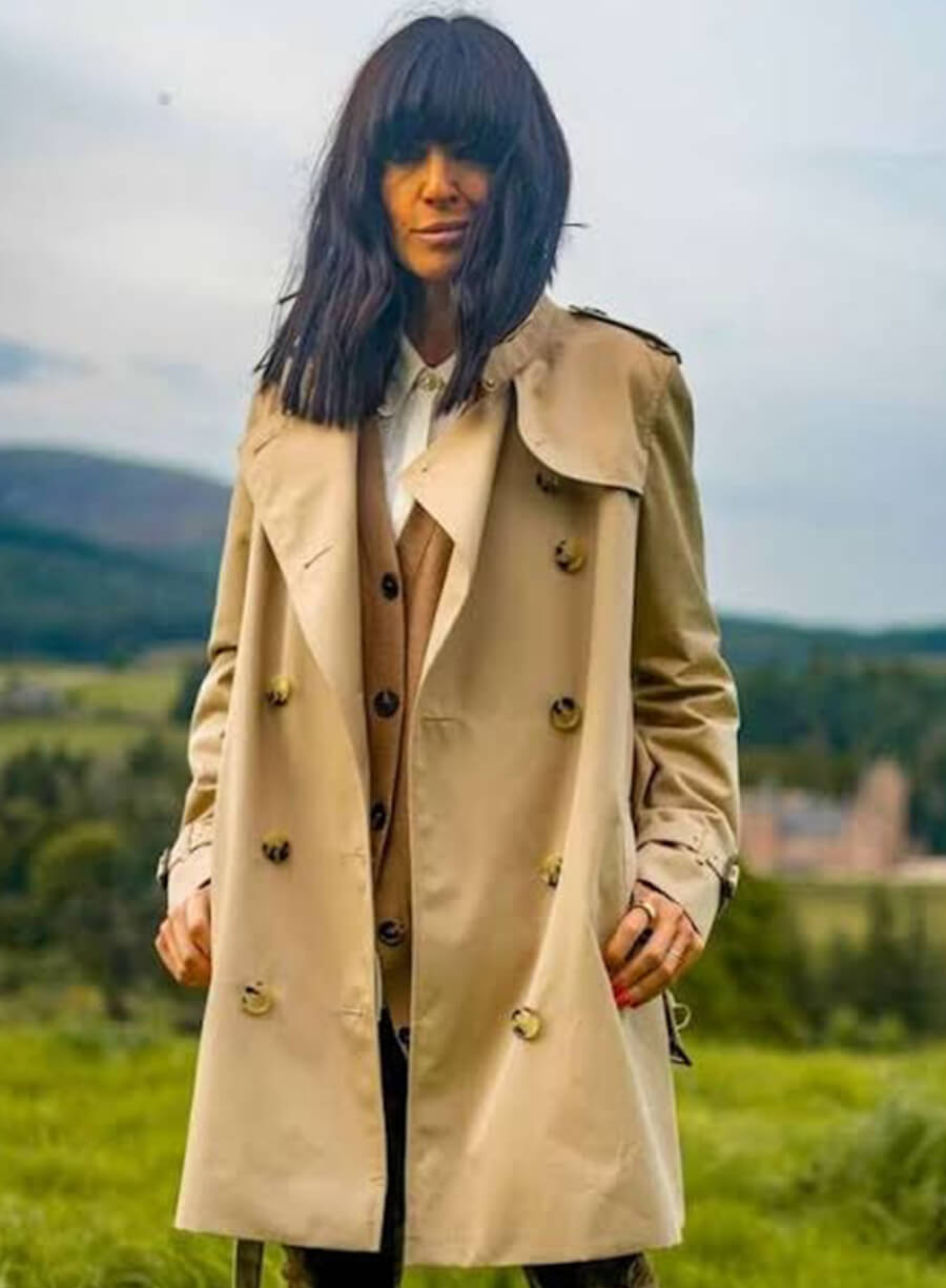 Claudia Winkleman The Traitors UK S02 Beige Coat