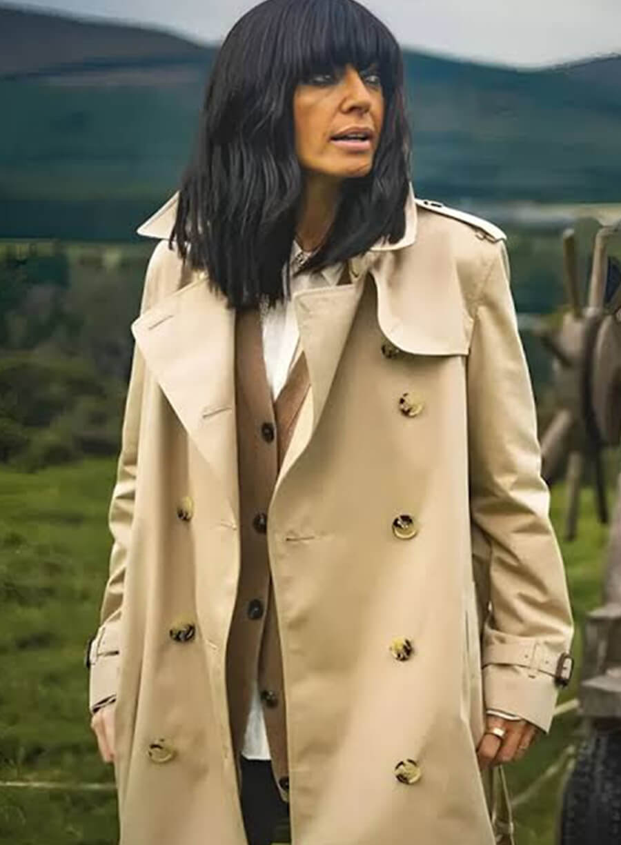 Claudia Winkleman The Traitors UK S02 Beige Coat