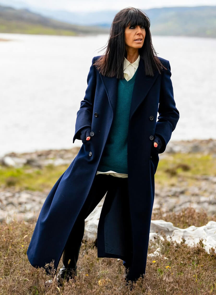 Claudia Winkleman The Traitors UK S02 Blue Coat